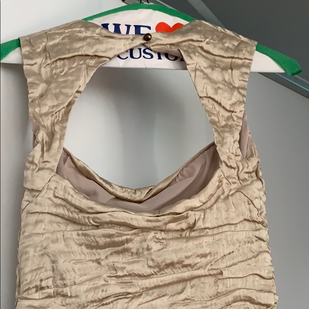 Nicole Miller Collection Gold Dress - Picture 3 of 5